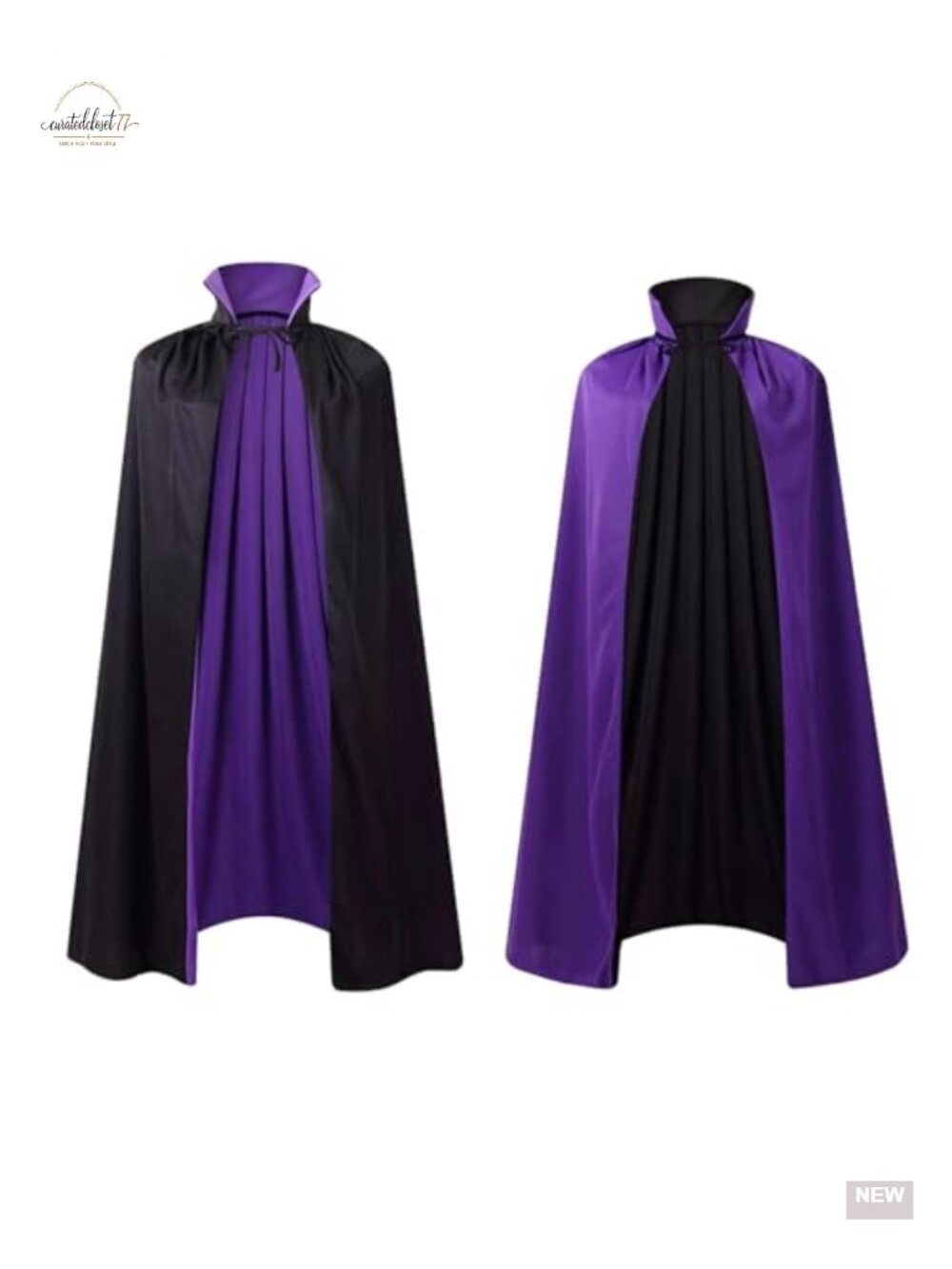 Reversible Stand Collar Cloak Gothic Vampire Costume